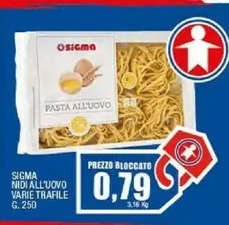 Ok Sigma Sigma - Pasta All'Uovo 250 G(ml) offerta