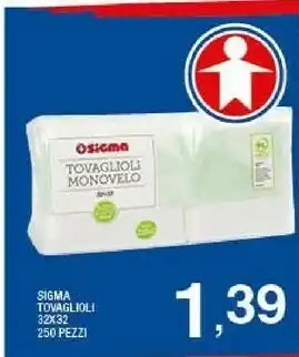 Ok Sigma Sigma Tovaglioli Monovelo offerta