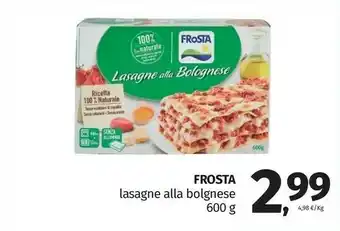 Pam Frosta Lasagne Alla Bolognese offerta