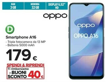 Carrefour Oppo Smartphone android offerta
