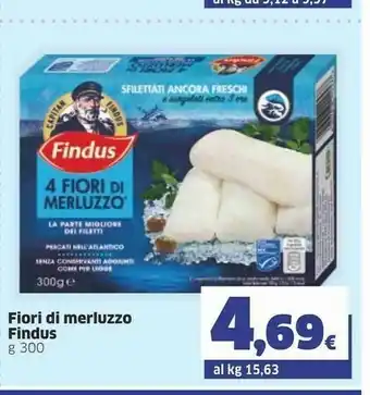 Ok Sigma Findus 4 Fiori Di Merluzzo 300 G(ml) offerta