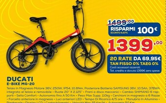Euronics Ducati E-BIKE MG-20 offerta