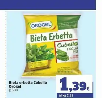 Ok Sigma Orogel Bieta Erbetta Cubello Foglia Più I Vegetali offerta