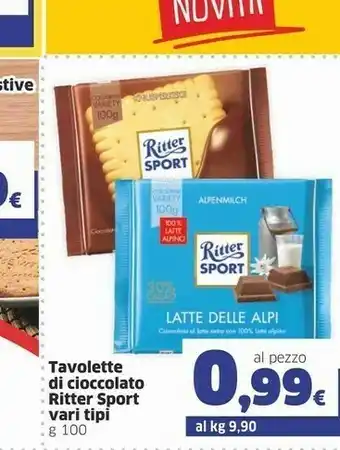 Ok Sigma Ritter sport Cioccolate Al Latte 100 G(ml) offerta