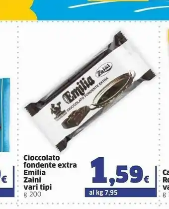 Ok Sigma Zaini - Cioccolato Fondente Extra 200 G(ml) offerta