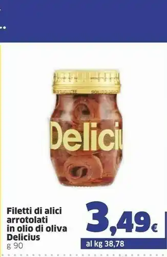 Ok Sigma Delicius Filetti Di Alici Arrotolati In Olio Di Oliva offerta
