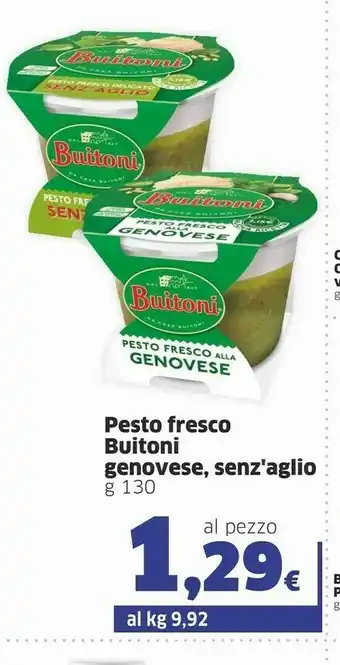 Ok Sigma Buitoni Pesto Fresco Alla Genovese 130 G(ml) offerta