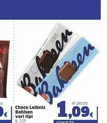 Ok Sigma Bahlsen Choco Leibniz Al Latte 125 G(ml) offerta