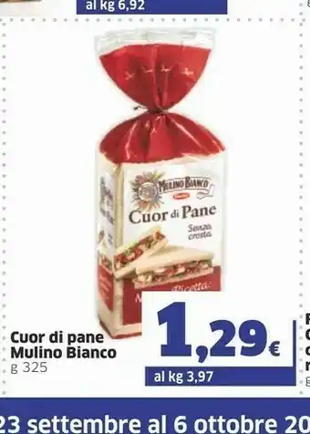 Sigma Mulino Bianco Cuor Di Pane 325 G(ml) offerta