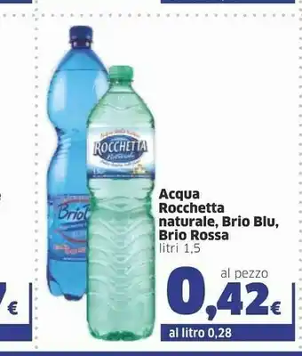 Sigma Rocchetta Acqua Minerale Naturale Brio Blu offerta