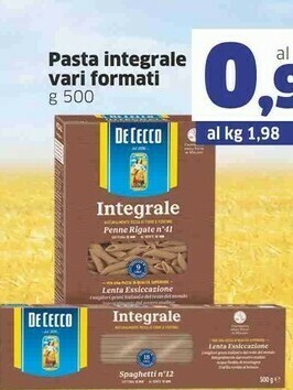 Sigma De Cecco Pasta Integrale offerta