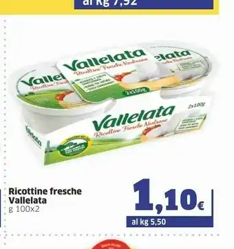 Sigma Vallelata Ricottine Fresche Dolci Con Fragole offerta