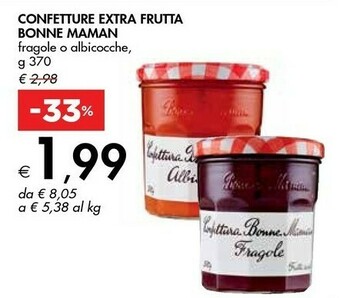 Bennet Bonne maman Confetture Extra Frutta offerta