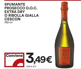 Coop Cescon Prosecco offerta