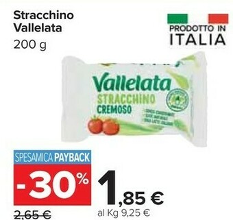 Carrefour Vallelata Stracchino offerta