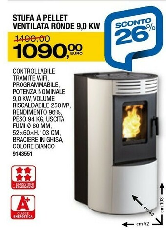 Bricofer Stufe a pellet offerta