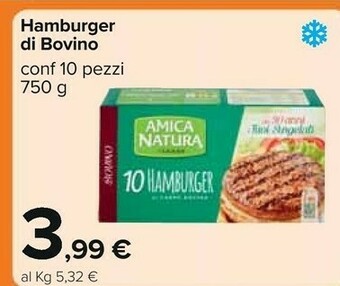 Carrefour Hamburger offerta