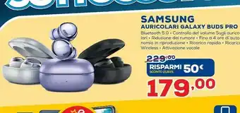 Euronics Samsung Cuffie Auricolari Wireless Galaxy Buds Pro Phantom Black offerta
