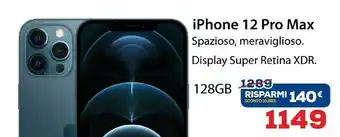 Euronics Apple IPhone 12 Pro Max 128GB - Argento offerta