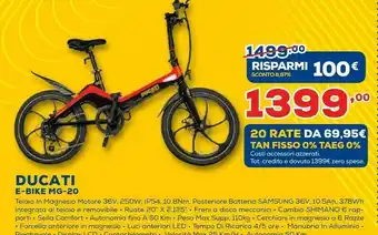 Euronics Ducati E-BIKE MG-20 offerta