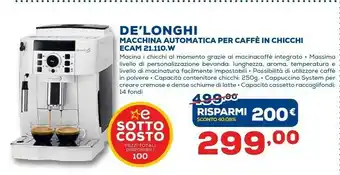 Euronics De'Longhi ECAM 21.110.W offerta