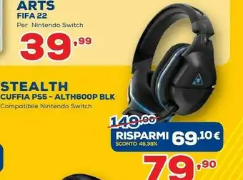 Euronics Stealth ALTH600P BLK offerta