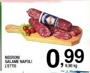 Ok Sigma Negroni Salame Napoli offerta