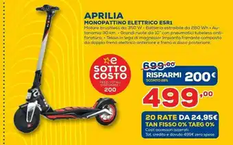 Euronics Aprila Monopattino ESR1 offerta