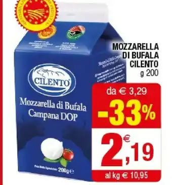Iperal Cilento Mozzarella Di Bufala offerta
