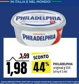 Emi Supermercati Philadelphia Formaggio spalmabile offerta
