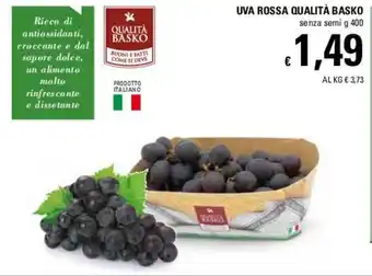 Uva Rossa Qualità Basko 400g