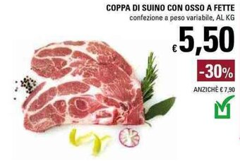Basko Coppa di Suino con Osso a Fette offerta