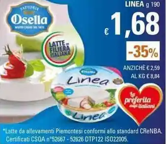 Basko Osella Linea 190g offerta