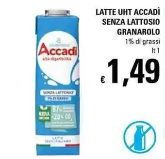 Basko Granarolo Latte Uht Accadì Senza Lattosio 1lt offerta