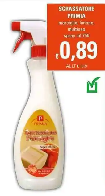 Basko Primia Sgrassatore spray 750ml offerta