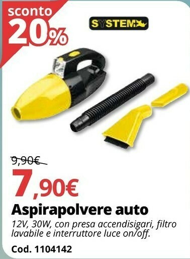 System+ Aspirapolvere Auto offerta di Brico Io