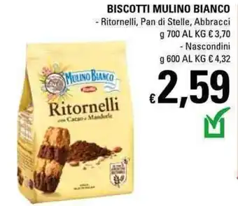 Basko Mulino Bianco Biscotti 700g/600g offerta