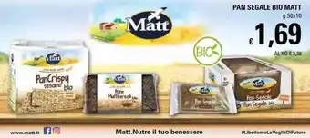 Basko Matt Pan Segale Bio 50g x 10 offerta