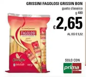 Basko Grissini Fagolosi Grissin Bon 480g offerta
