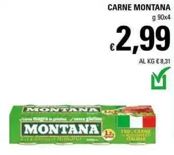 Basko Montana Carne 90g x 4 offerta