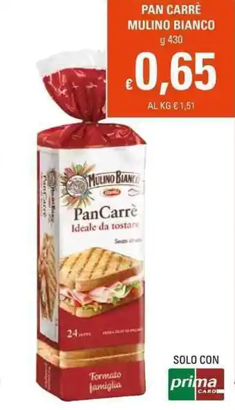 Basko Mulino Bianco Pan Carrè 430g offerta