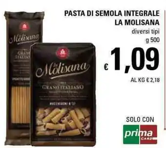 Basko La Molisana Pasta di Semola Integrale 500g offerta
