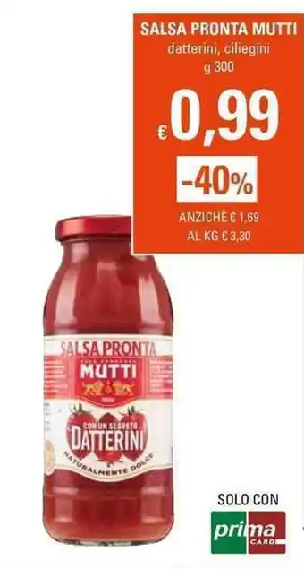 Basko Mutti Salsa Pronta 300g offerta