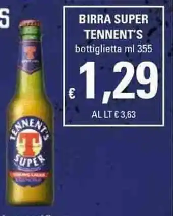 Basko Tennent's Super Birra 355ml offerta