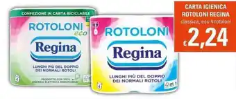 Basko Regina Carta Igienica Rotoloni 4 rotoloni offerta