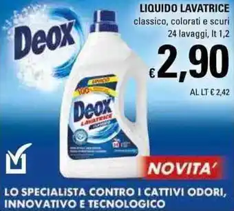 Basko Deox Liquido Lavatrice 24 lavaggi 1,2lt offerta