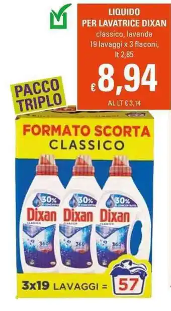 Basko Dixan Liquido per Lavatrice 2,85lt offerta