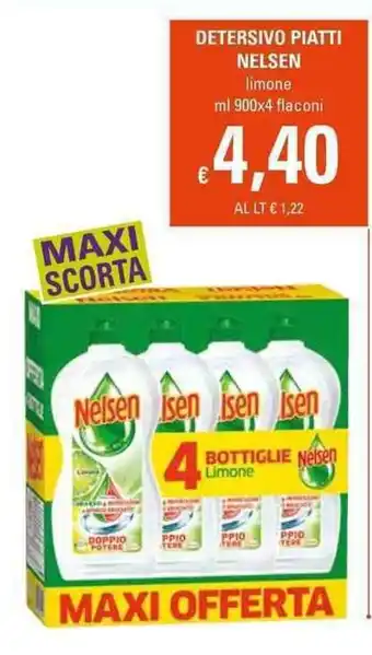 Basko Nelsen Detersivo Piatti 900ml x 4 offerta