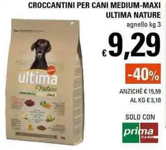 Basko Ultima Nature Croccantini per Cani Medium-Maxi 3kg offerta