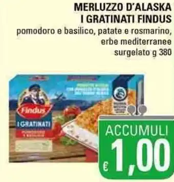 Basko Findus Merluzzo d'Alaska I Gratinati 380g offerta